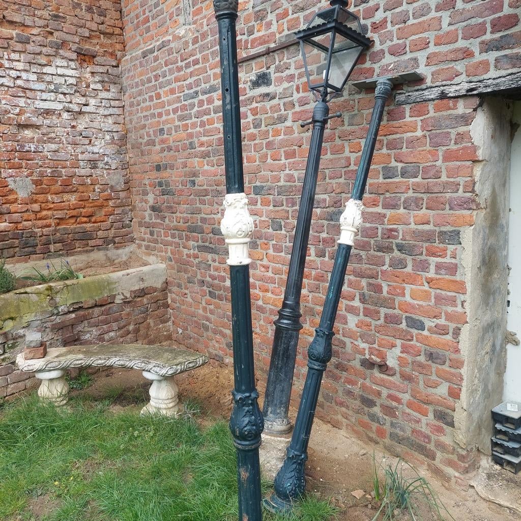 Vintage lantaarnpaal, Ophalen, Gebruikt, Staande lamp, Netvoeding