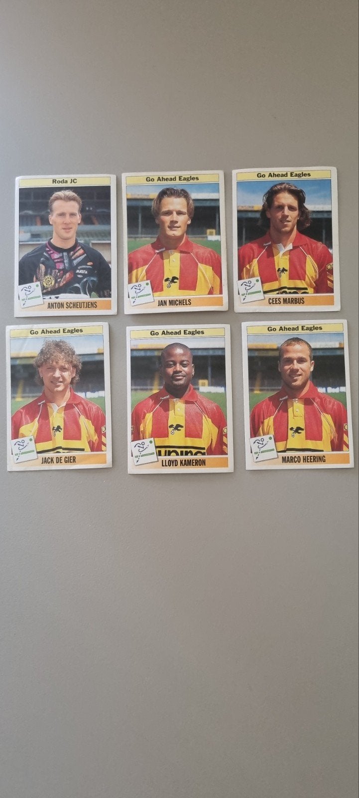 Panini Voetbal '95 - Go Ahead Eagles, Ophalen of Verzenden, Zo goed als nieuw, Overige binnenlandse clubs, Poster, Plaatje of Sticker