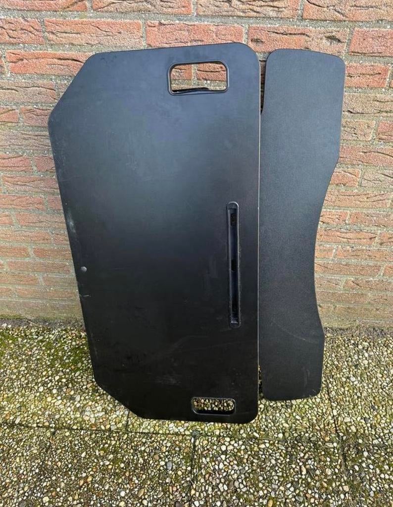 Buro verhoger sta / zit blad, Huis en Inrichting, Bureaus, Ophalen, In hoogte verstelbaar, Zo goed als nieuw, Industrieel
