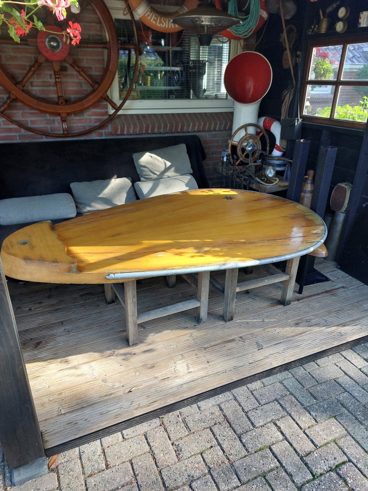 orgineel nautisch scheeps zijzwaard skûtsje zgan., Ophalen, Zo goed als nieuw