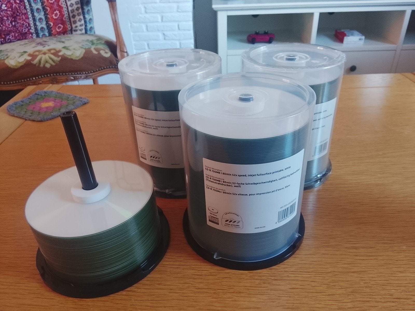 CD-R Schijven/700MB/80 minuten. (345 stuks!), Computers en Software, Beschrijfbare discs, Ophalen of Verzenden, Nieuw