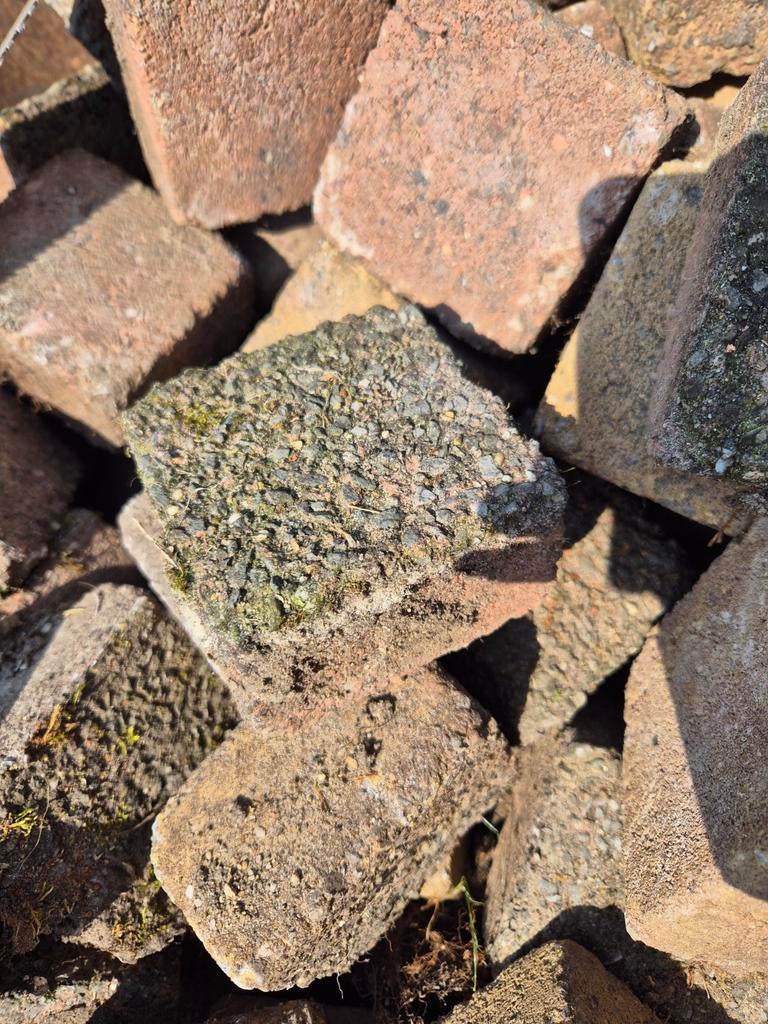 Gratis stenen 10 x 10, Tuin en Terras, Grind, Keien en Split, Ophalen