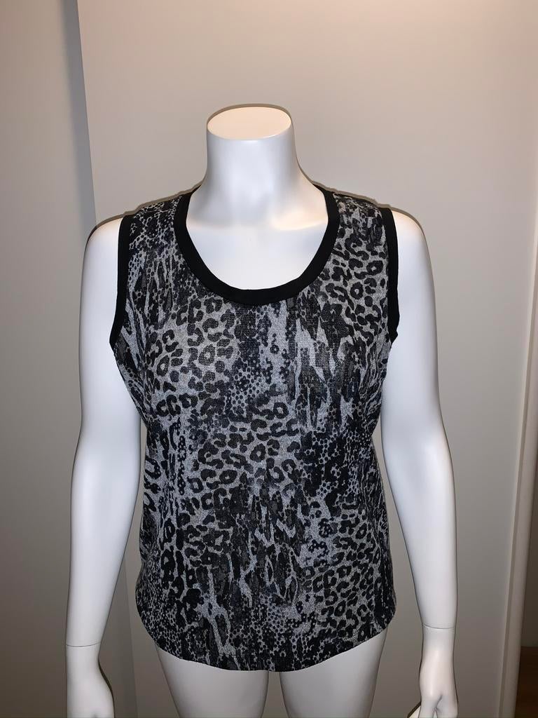 Licento top tijgerprint zwart/grijs maat XL, Kleding | Dames, Tops, Overige kleuren, Maat 46/48 (XL) of groter, Ophalen of Verzenden