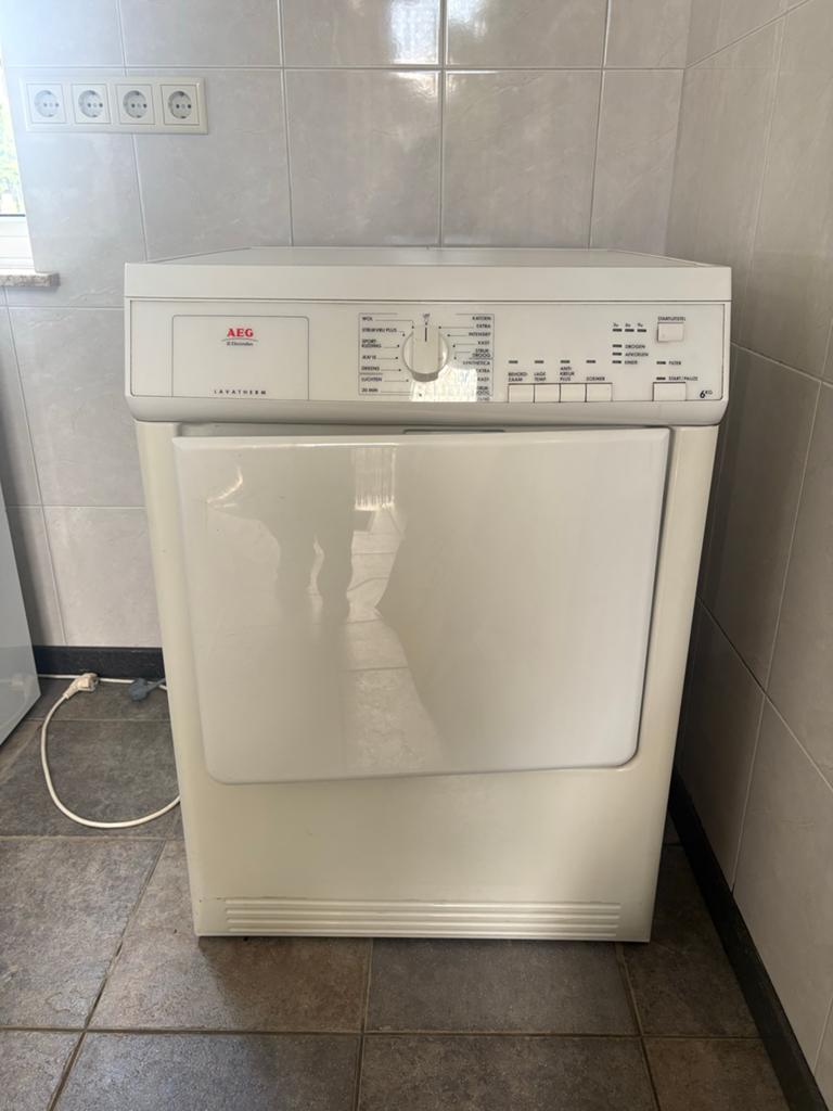 AEG Lavatherm Droger - 6 KG - Gebruikt, goede staat, Ophalen, Gebruikt, Luchtafvoer, 4 tot 6 kg