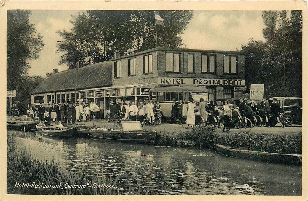 304-252-005 Giethoorn Hotel-Restaurant-Centrum, Verzenden, Voor 1920, Overijssel