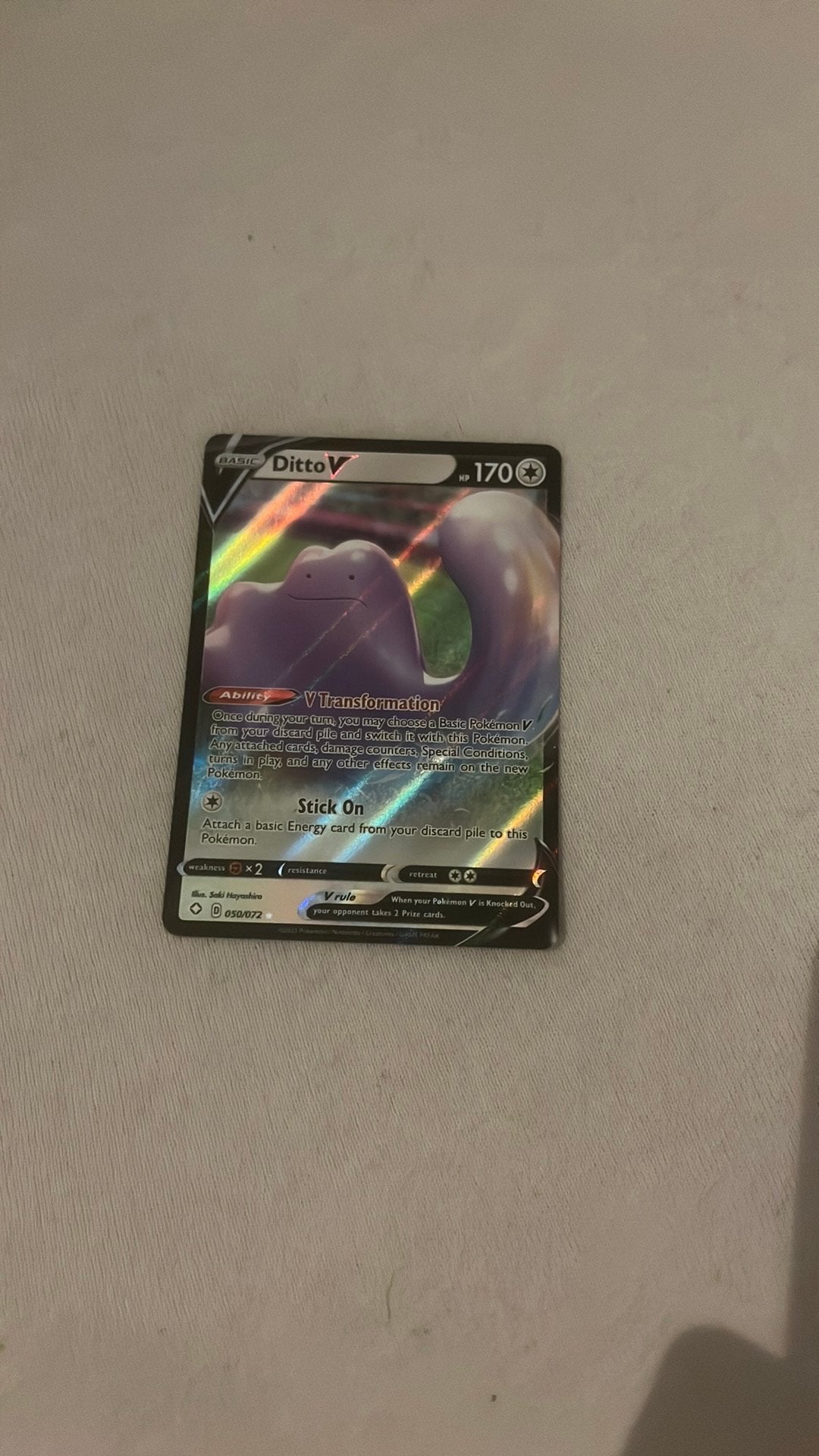 Ditto pokémon kaart, Ophalen of Verzenden, Zo goed als nieuw