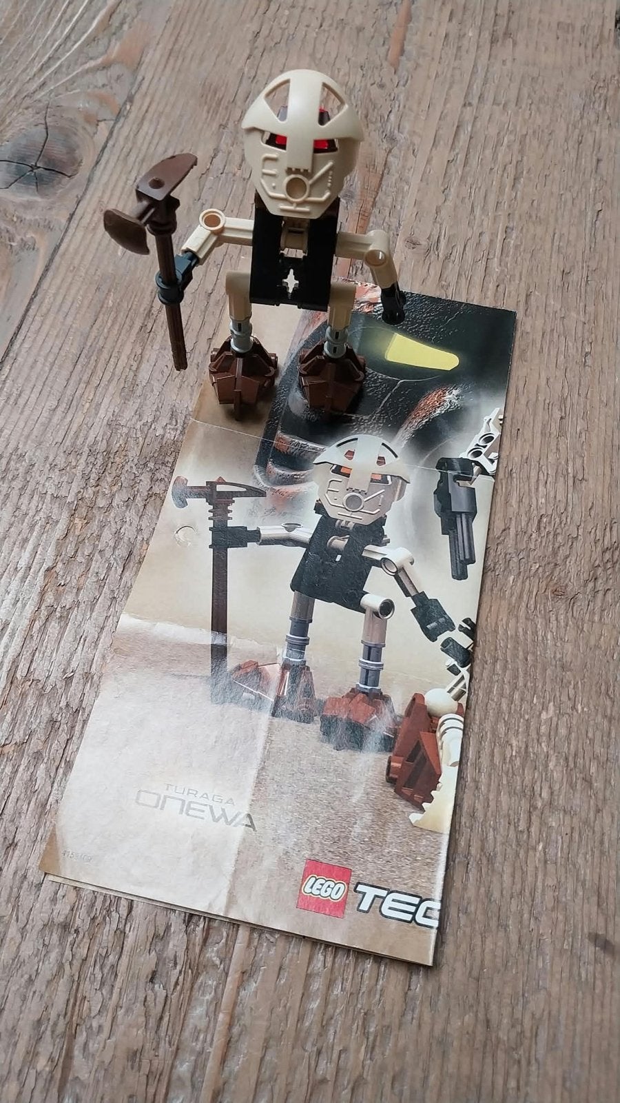 Lego Bionicle Turaga Onewa 4716 met instructies, Gebruikt, Bionicle, Lego, Ophalen of Verzenden