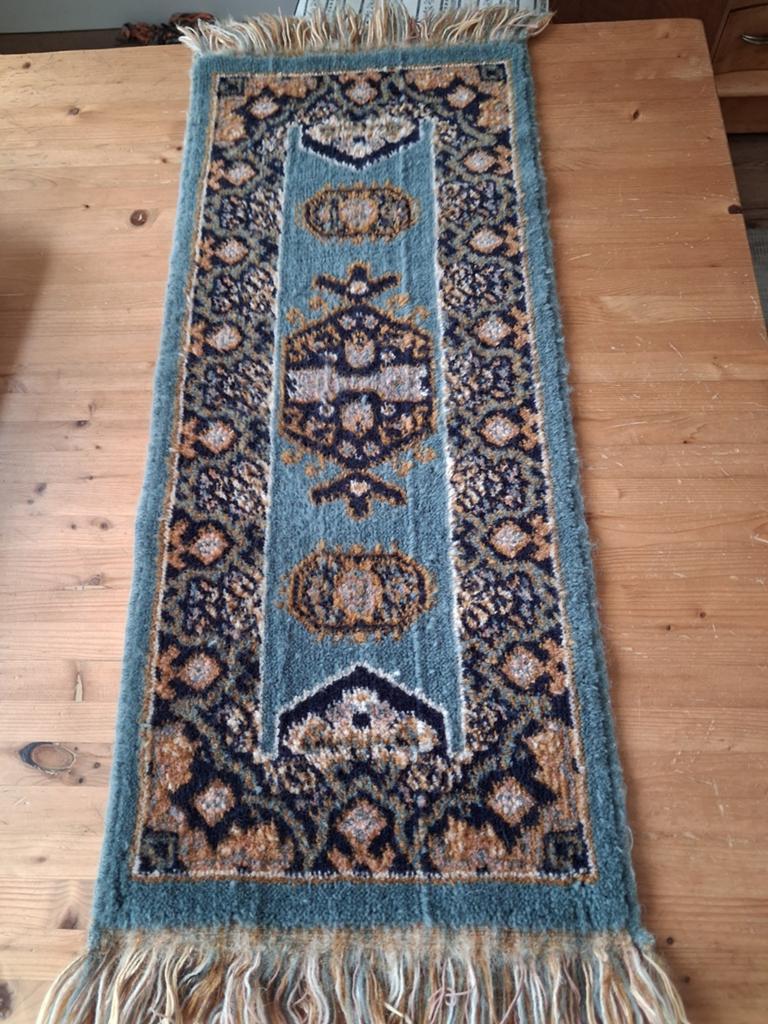 Smyrna kleedje, Huis en Inrichting, Stoffering | Tapijten en Kleden, Minder dan 50 cm, Gebruikt, 50 tot 100 cm, Blauw