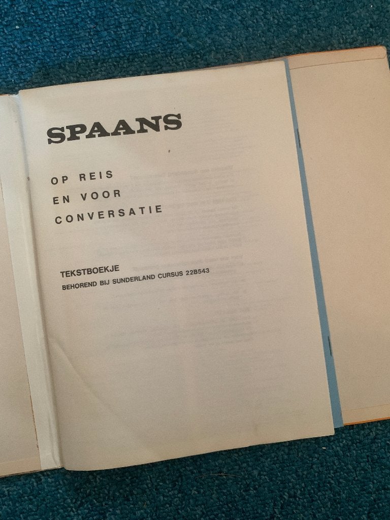 Vintage LP Spaans Op Reis En Voor Conversatie - Dubbel LP, Boeken, Ophalen of Verzenden, Zo goed als nieuw