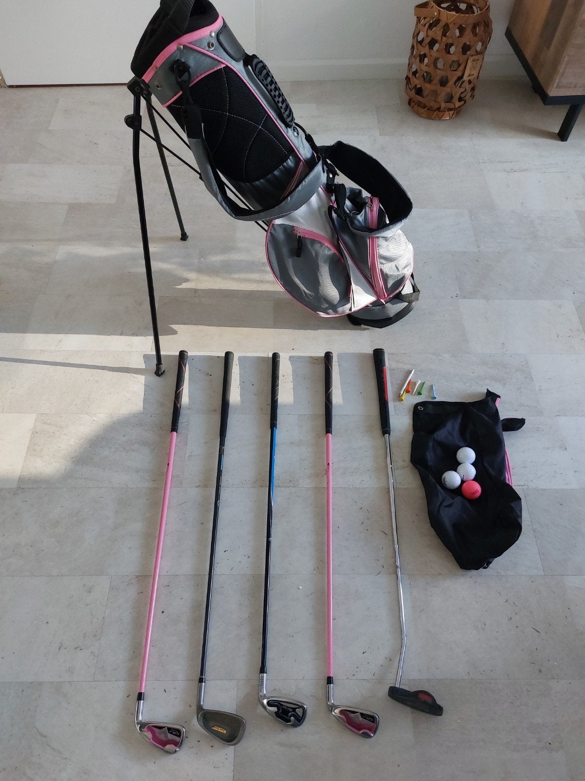 Jeugd golfset rechtshandig met tas
