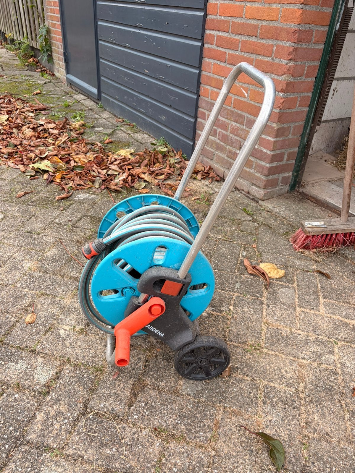 Gardena tuinslang op haspel 13 meter, Tuin en Terras, Ophalen, Gebruikt, Tuinslang