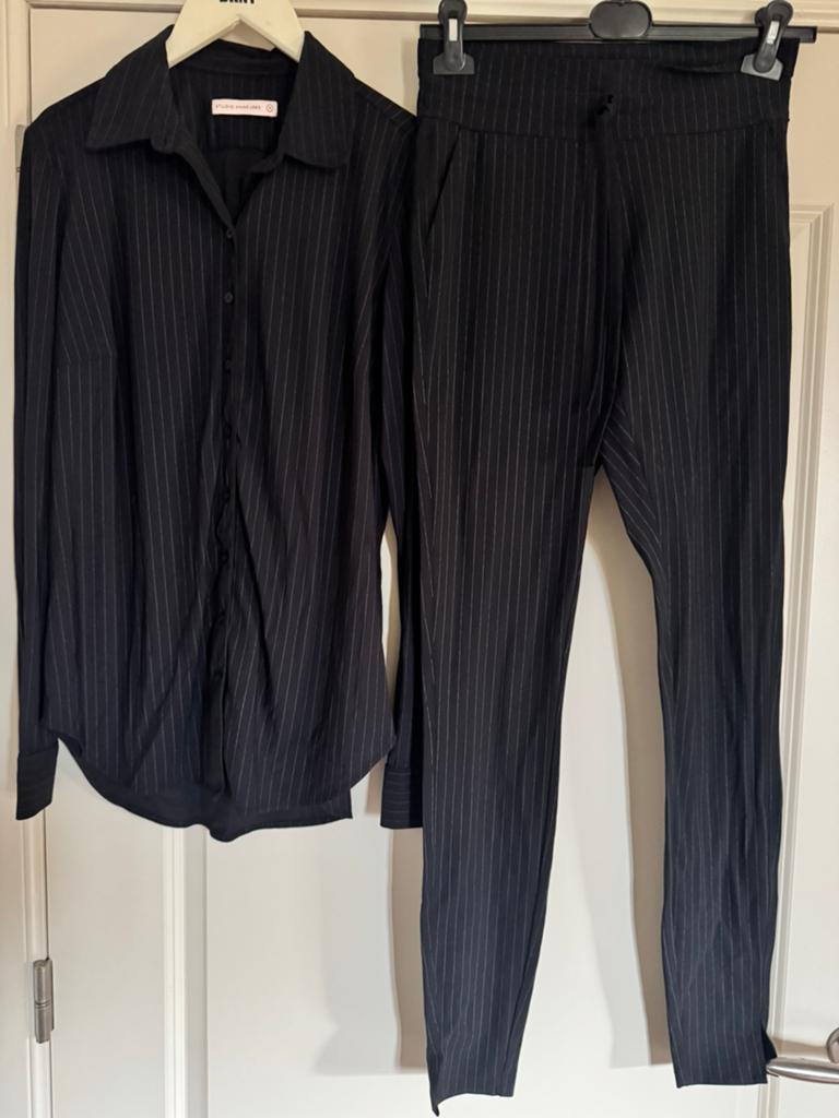 Studio Anneloes downstairs broek S en Poppy blouse maat M, Zwart, Ophalen of Verzenden, Zo goed als nieuw, Maat 36 (S)