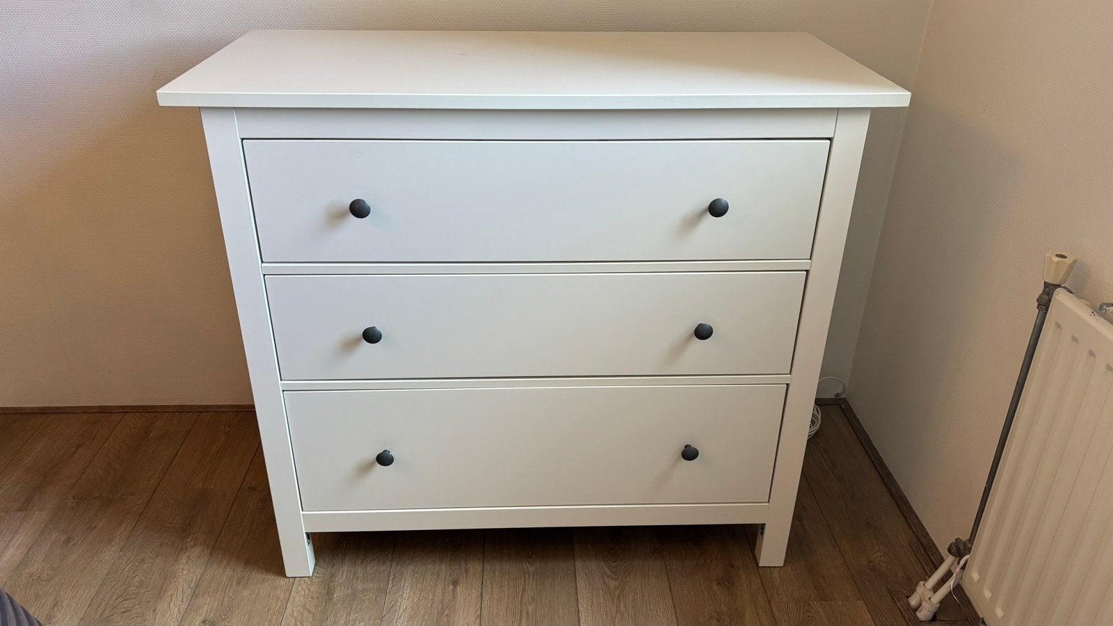 IKEA HEMNES ladekast wit (3 lades), Ophalen, Gebruikt, 100 tot 150 cm, 3 of 4 laden