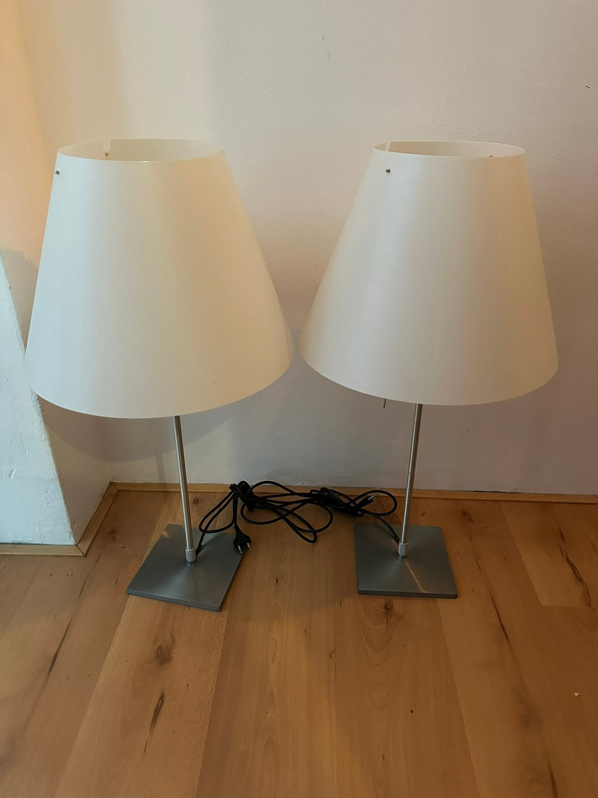 Luceplan Costanza set van 2, Bureaulamp, Overige merken, 76 cm, Wit