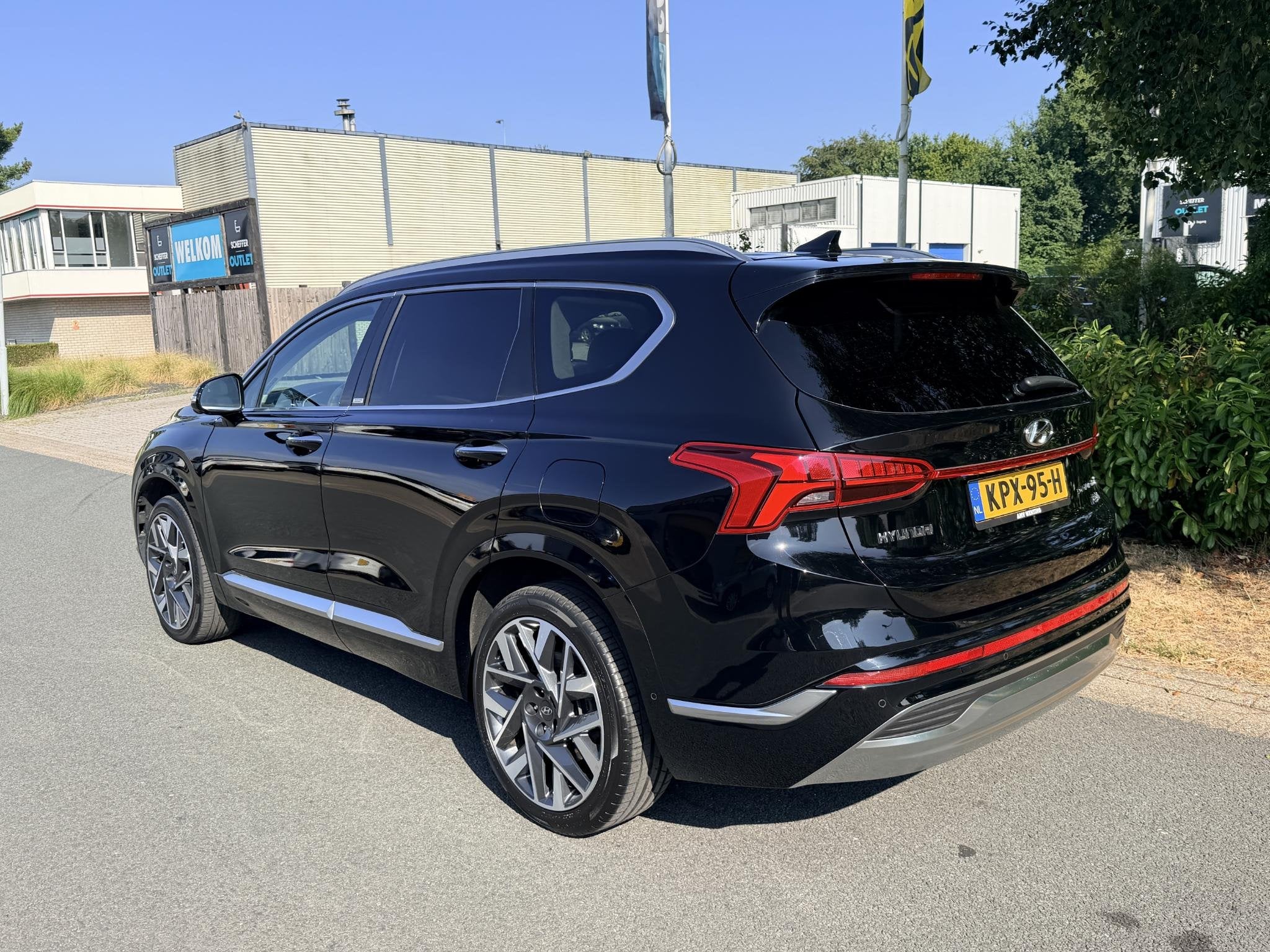 Hyundai Santa Fe 1.6 T-GDI PHEV 265PK Premium•Leder•Trek, Auto's, Automaat, Gebruikt, Euro 6, 4 cilinders