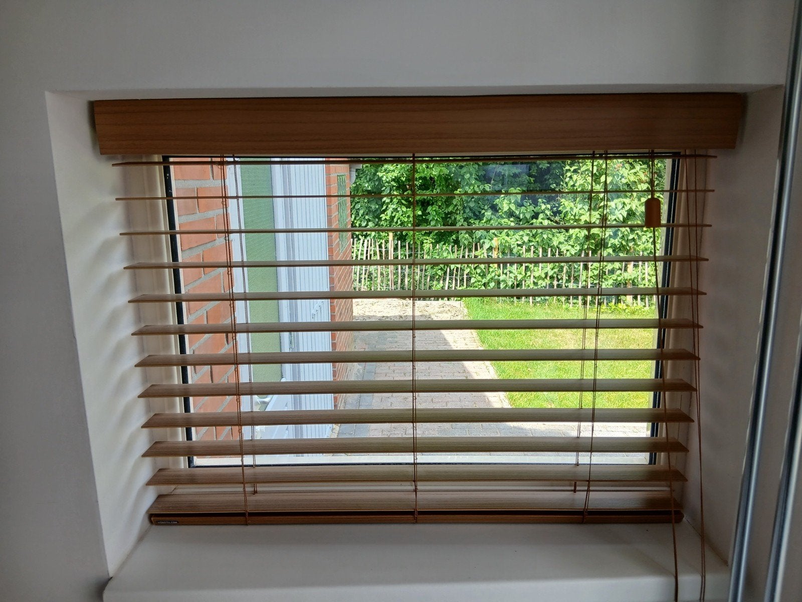 Veneta houten luxaflex, Ophalen of Verzenden, 50 tot 100 cm, Minder dan 100 cm