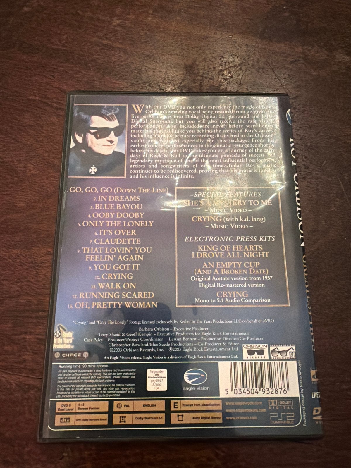 Roy Orbison - Greatest Hits DVD, Alle leeftijden, Nederlands, Ophalen of Verzenden, Muziekvideo's