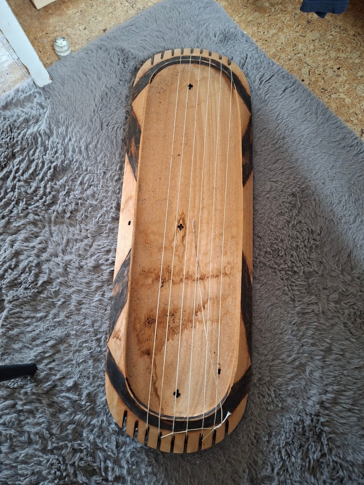 Uniek handgemaakt snaarinstrument - Citer/Harp, Muziek en Instrumenten, Snaarinstrumenten | Overige, Ophalen of Verzenden, Gebruikt