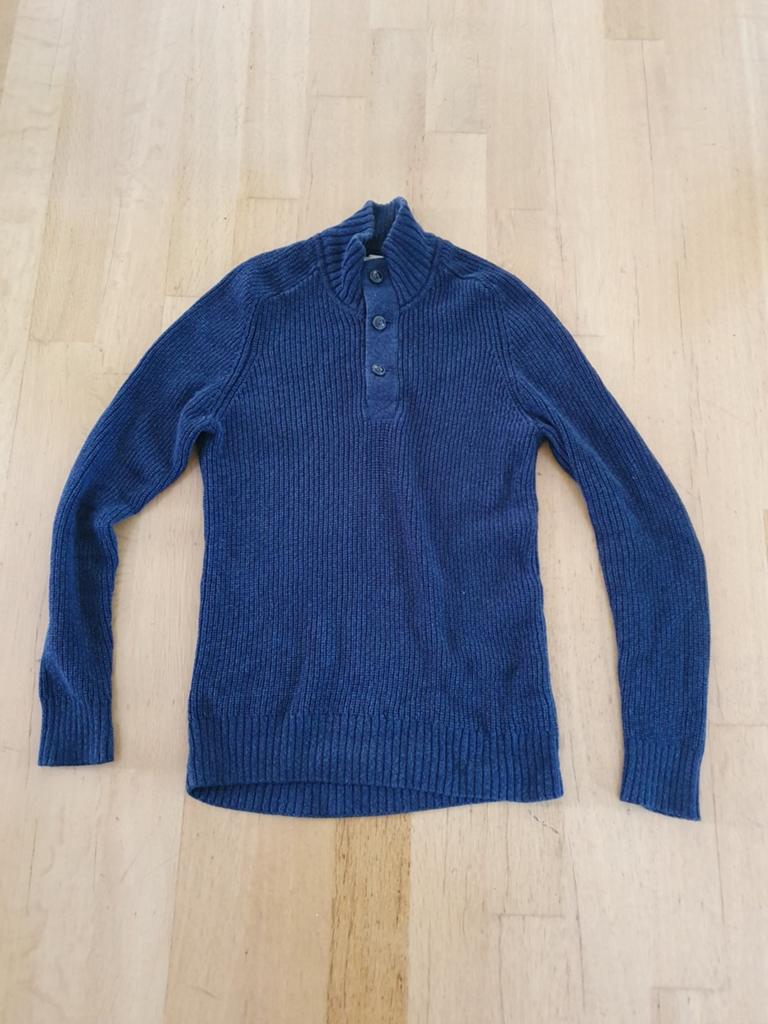 Heren trui maat M - Blauw - H&M L.O.G.G., H&M L.O.G.G., Ophalen of Verzenden, Gedragen, Maat 48/50 (M)