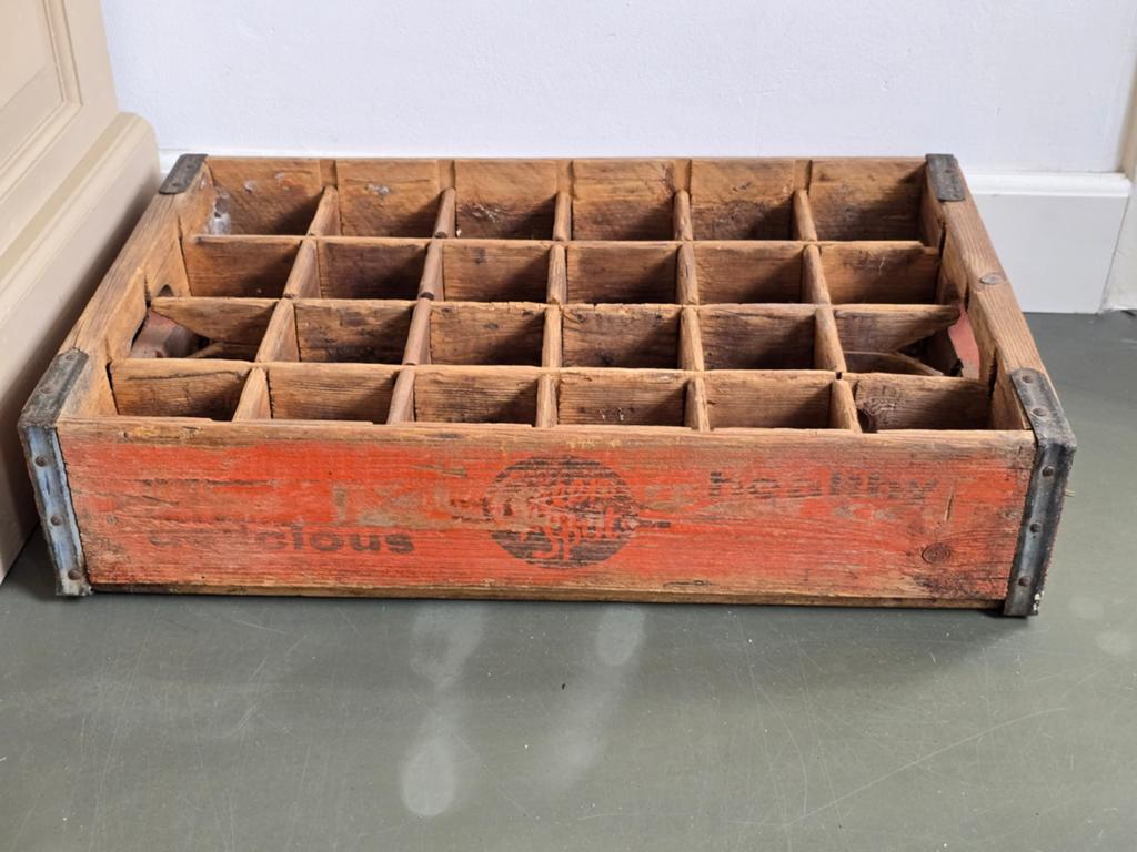 Vintage houten frisdrankkrat Green Spot 60s limonade, Ophalen of Verzenden