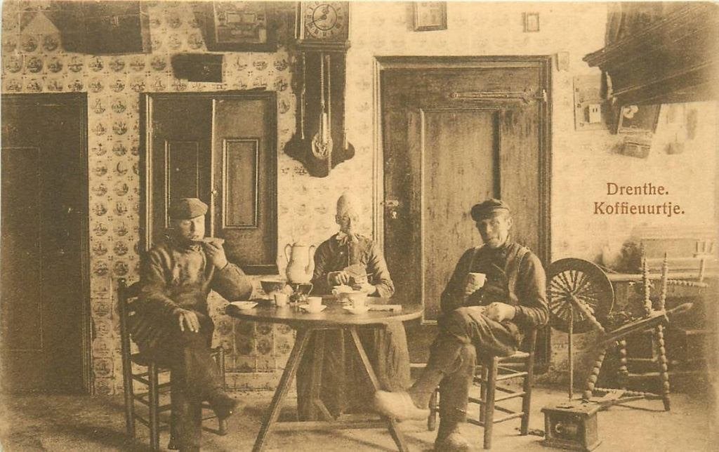 388-305-001 Drenthe Koffieuurtje, Verzenden, Voor 1920, Drenthe