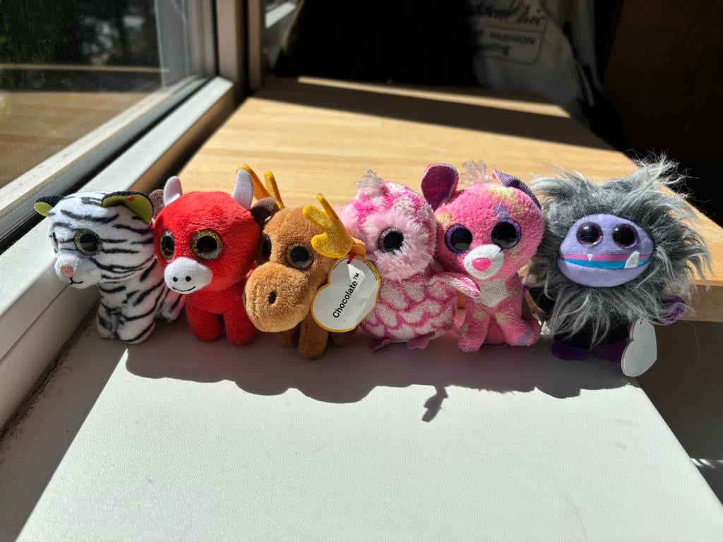 Ty mini knuffels, Kinderen en Baby's, Speelgoed | Knuffels en Pluche, Overige typen, Ophalen of Verzenden, Zo goed als nieuw, Klein (minder dan 20 cm)
