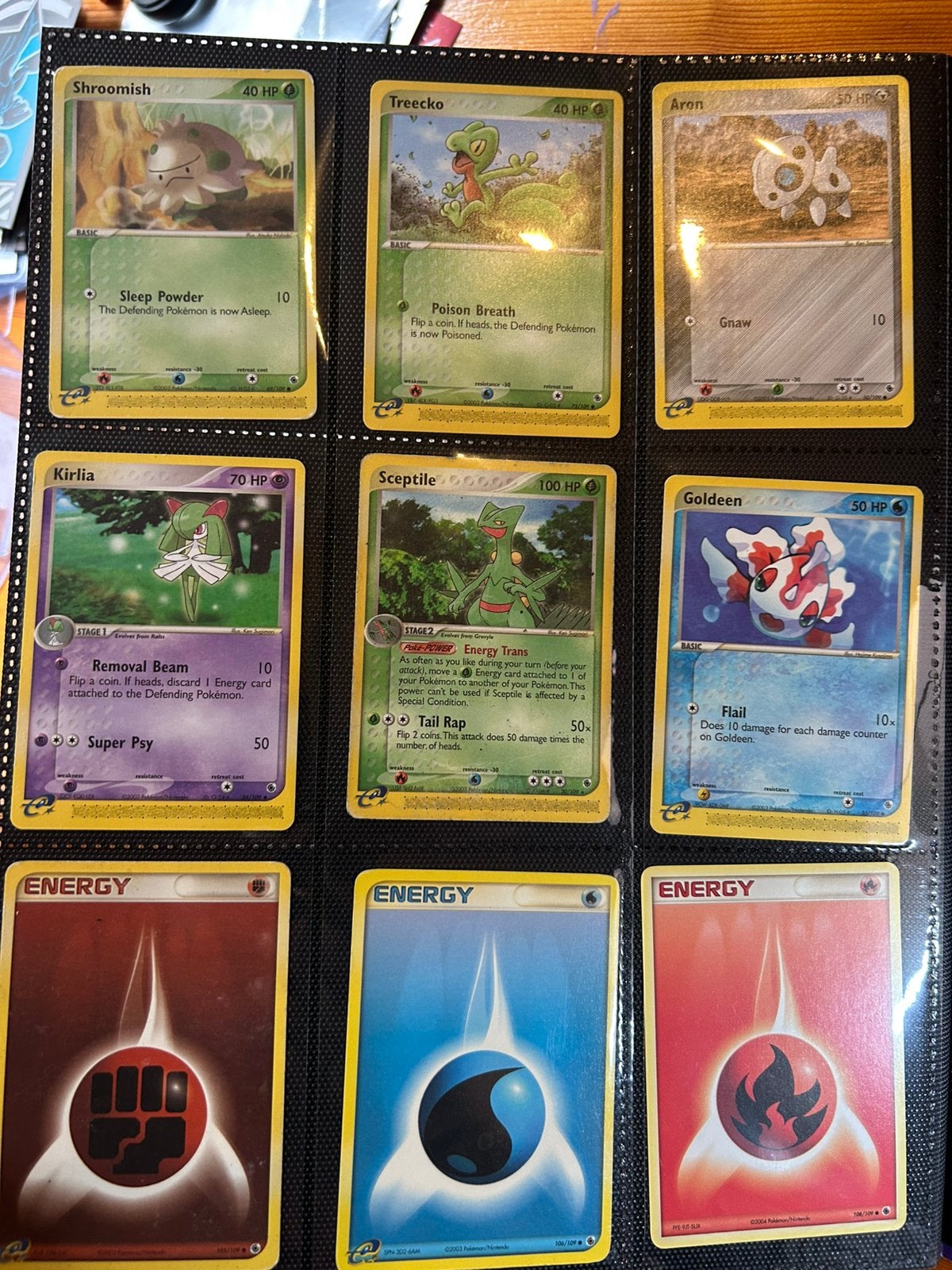 EX Emerald Pokémon Card Bundle Sceptile Treecko, Ophalen of Verzenden, Zo goed als nieuw, Meerdere kaarten