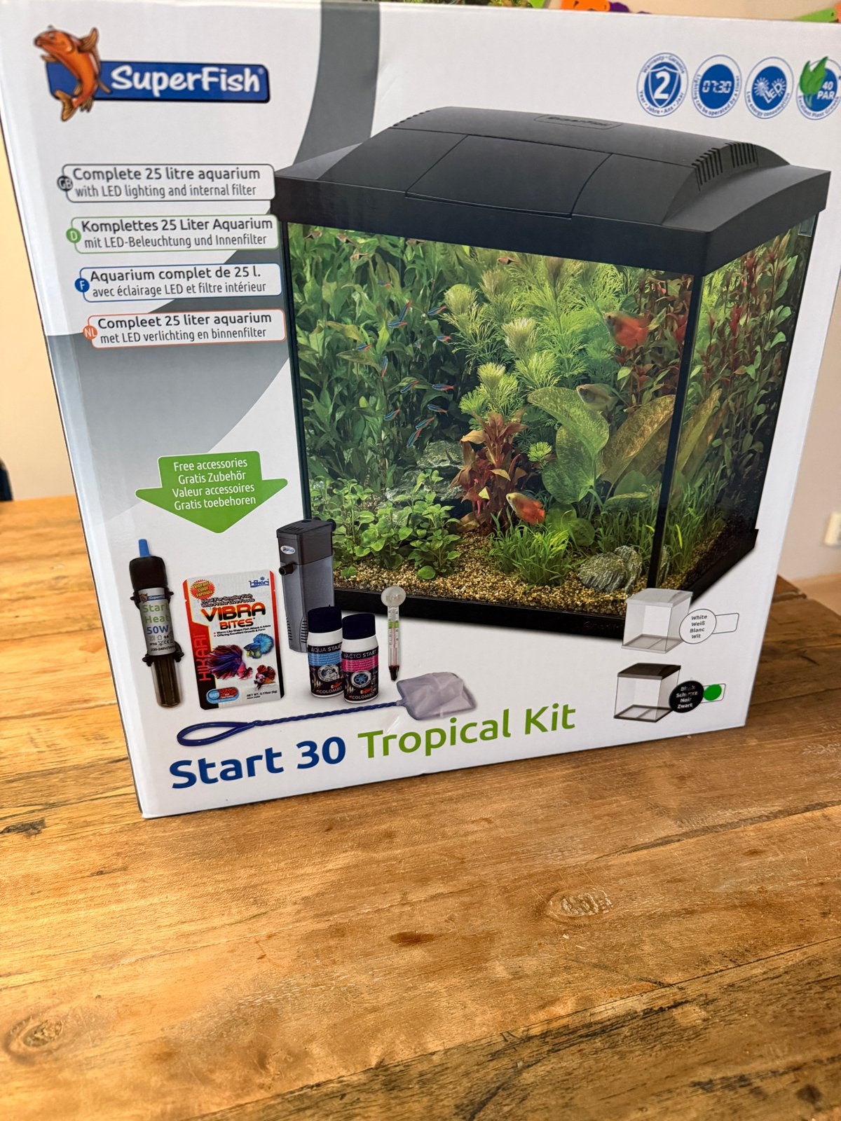 Super fish aquarium 25 liter, Dieren en Toebehoren, Ophalen, Zo goed als nieuw, Leeg aquarium, Superfish