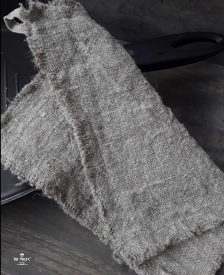 Shabby doek pannenlap set linnen lap stoer sober landelijk, Verzenden, Nieuw, Textiel, Landelijk
