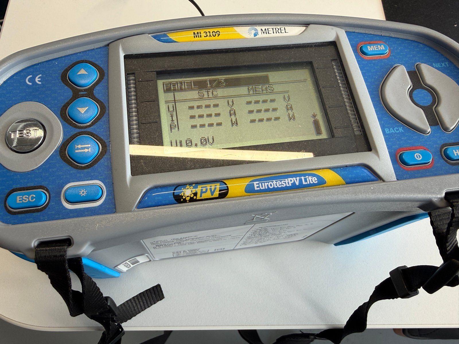 Metrel MI 3109 EurotestPV Lite PV-installatie Tester, Ophalen, Gebruikt, Elektriciteit