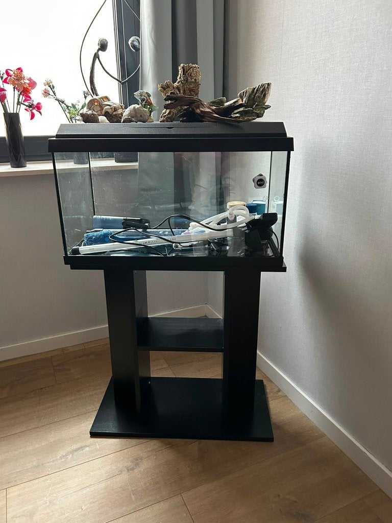 Aquarium 60 liter., Dieren en Toebehoren, Vissen | Aquaria en Toebehoren, Ophalen, Verwarming, Gebruikt, Leeg aquarium
