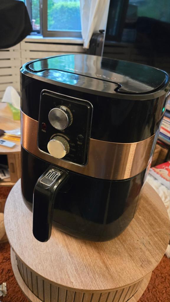Bestron Airfryer - Zwart/Koper - Gebruikt, Witgoed en Apparatuur, Airfryers, Ophalen of Verzenden, Gebruikt, Airfryer, 1000 t/m 1499 gram