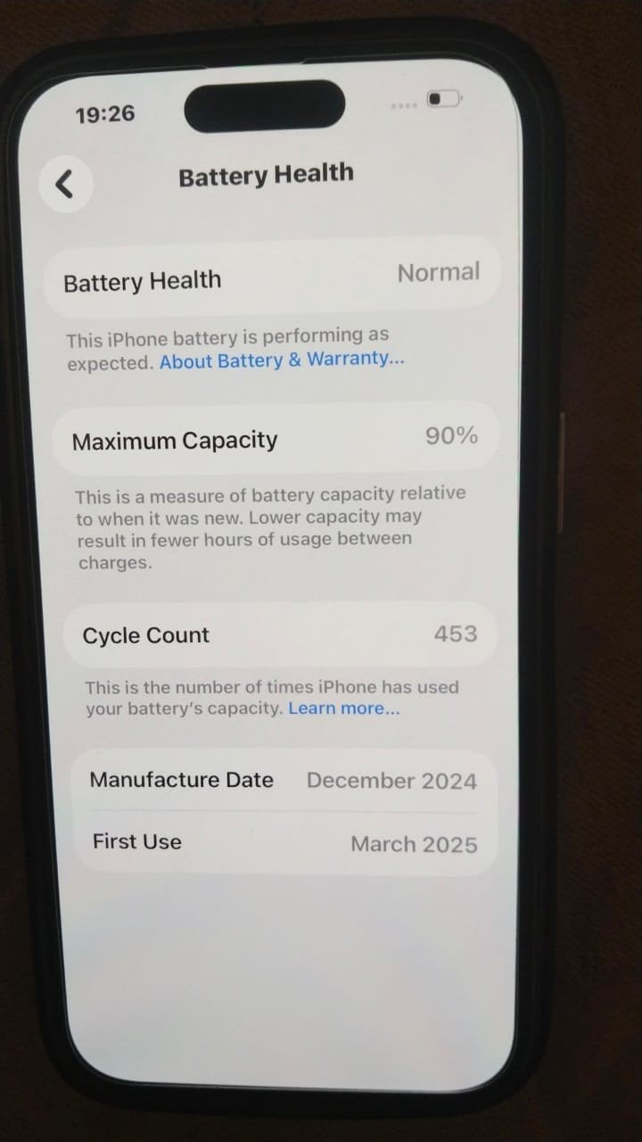 iPhone 16 in zeer goede staat, 90% batterij, Telecommunicatie, Mobiele telefoons | Apple iPhone, IPhone 15 Pro Max, Ophalen of Verzenden