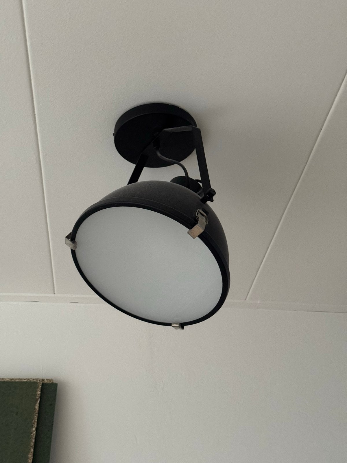 Karwei Magnus plafondlamp zwart - industrieel design, Ophalen, Gebruikt, Verstelbaar, Zwart