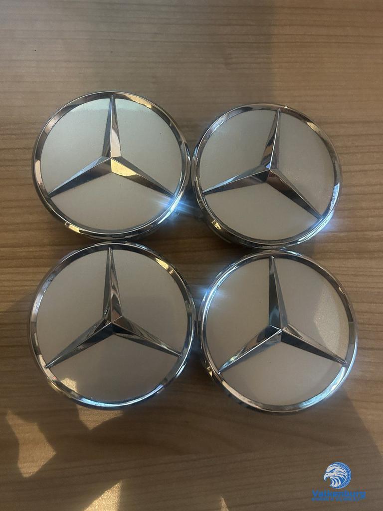 ORIGINELE Mercedes Benz naafkap naafdop set chroom, Auto diversen, Gebruikt, -, -, Ophalen of Verzenden