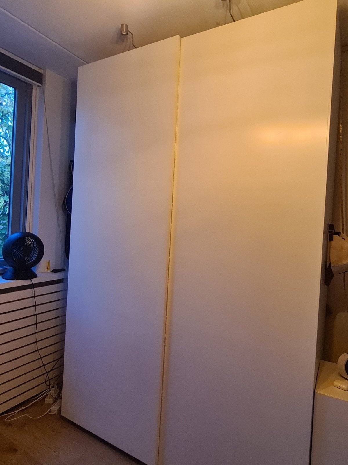 Ikea Pax 150 x 236  wit met schuifdeuren, Ophalen, Met deur(en), Gebruikt, 100 tot 150 cm