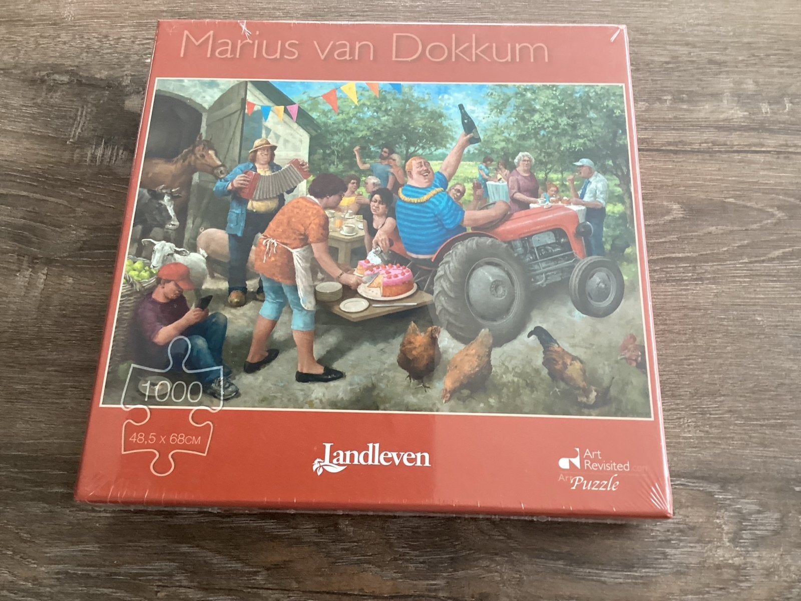 Marius van Dokkum Tuinfeest Legpuzzel 1000 stukjes, Hobby en Vrije tijd, Ophalen of Verzenden, 500 t/m 1500 stukjes, Nieuw, Legpuzzel
