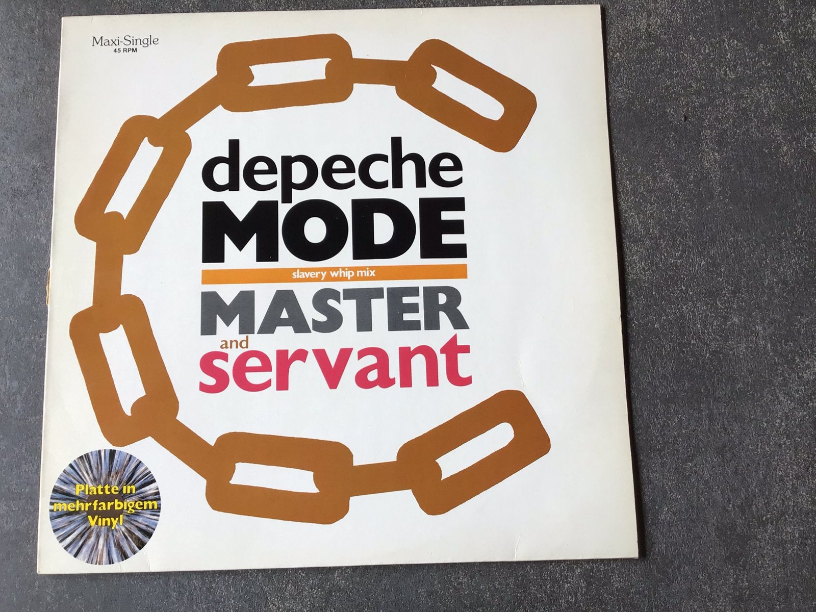 Depeche Mode - Master and Servant - Maxi Single - Vinyl, Gebruikt, Pop, Colored vinyl, Ophalen of Verzenden