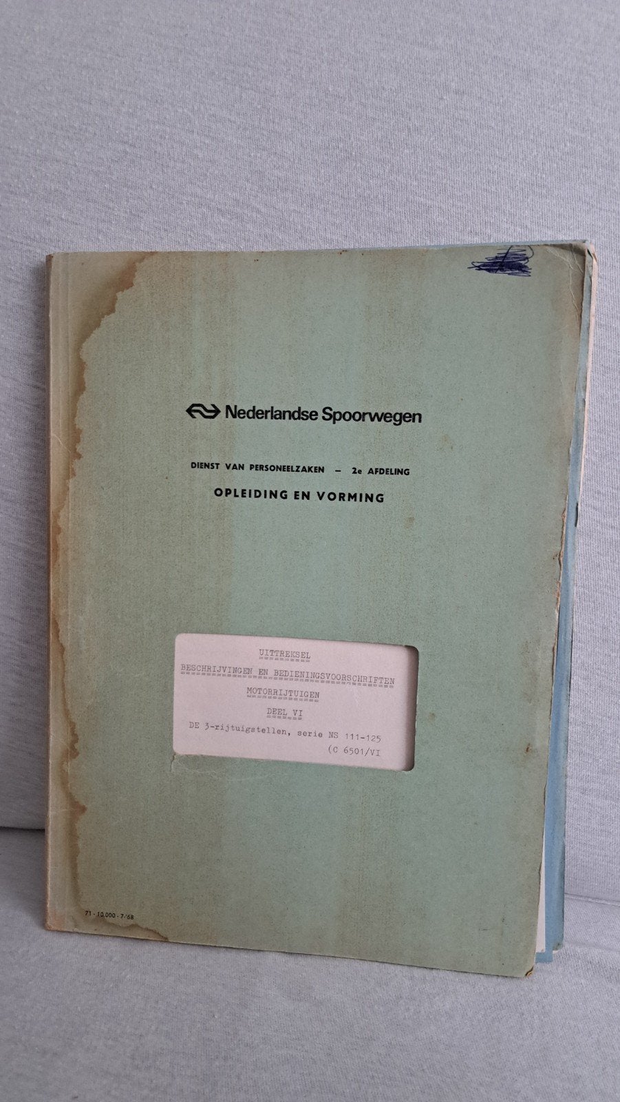 Uittreksel beschrijvingen en Bedieningsvoorschriften Plan U, Verzamelen, Ophalen of Verzenden, Gebruikt, Trein, Boek of Tijdschrift