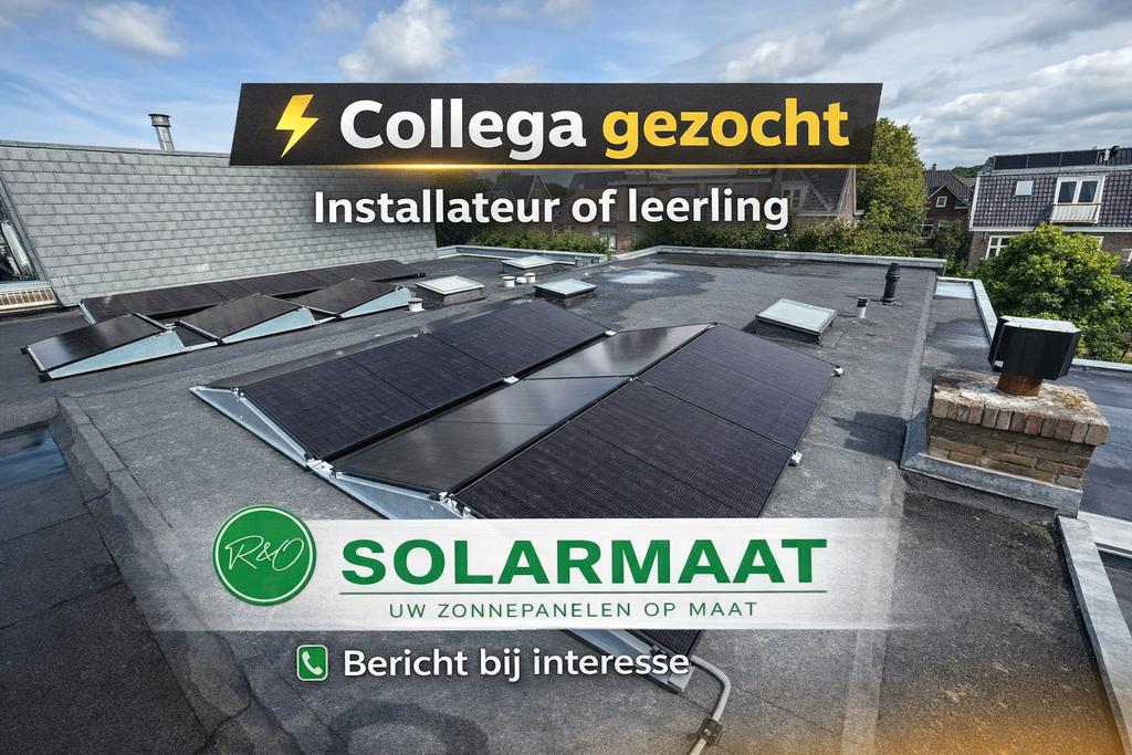 Zonnepanelen Monteurs / Elektriciens Gezocht – Regio Nijkerk
