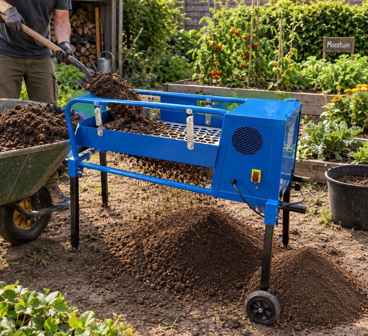 Grond, zand, zeefmachine (Elektrisches Rüttelsieb S180), Ophalen, Zo goed als nieuw