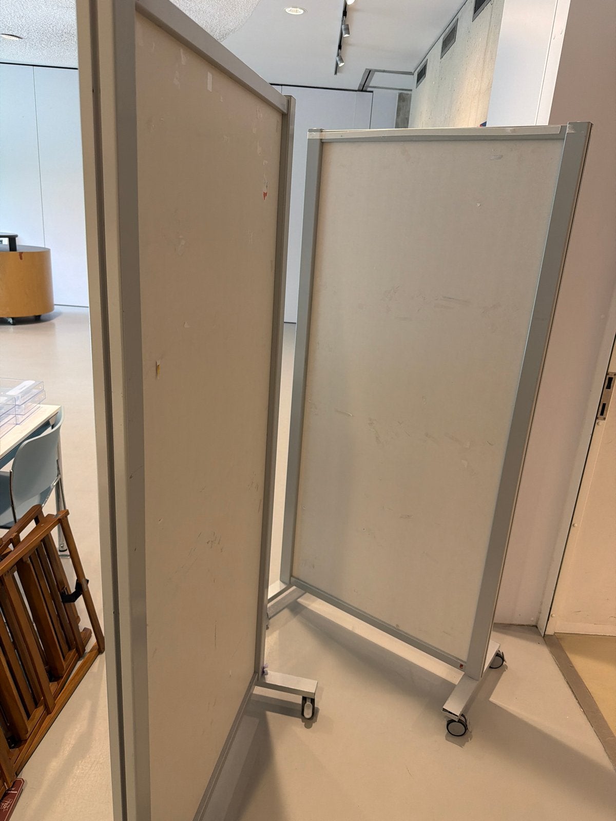 Afzetwanden 2 gebruikt, Diversen, Schoolborden, Ophalen, Gebruikt, Krijtbord