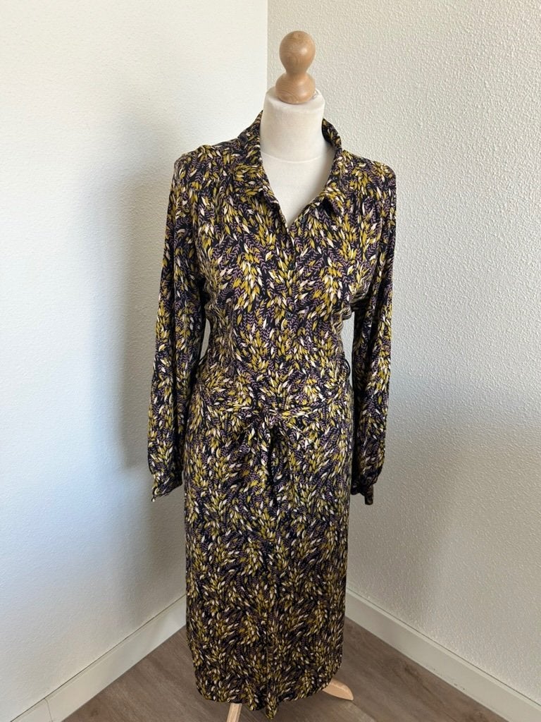 King Louie maat XXL Sheeva maxi dress paars 3124, Paars, Maat 46/48 (XL) of groter, Ophalen of Verzenden, Zo goed als nieuw