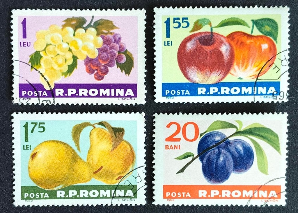 ROEMENIË - vruchten 1963, Verzenden, Overige landen, Gestempeld