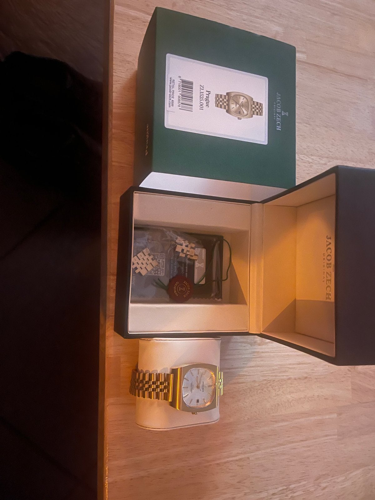 Jacob Zech Automatisch Horloge Goudkleurig, Overige merken, Staal, Staal, Polshorloge