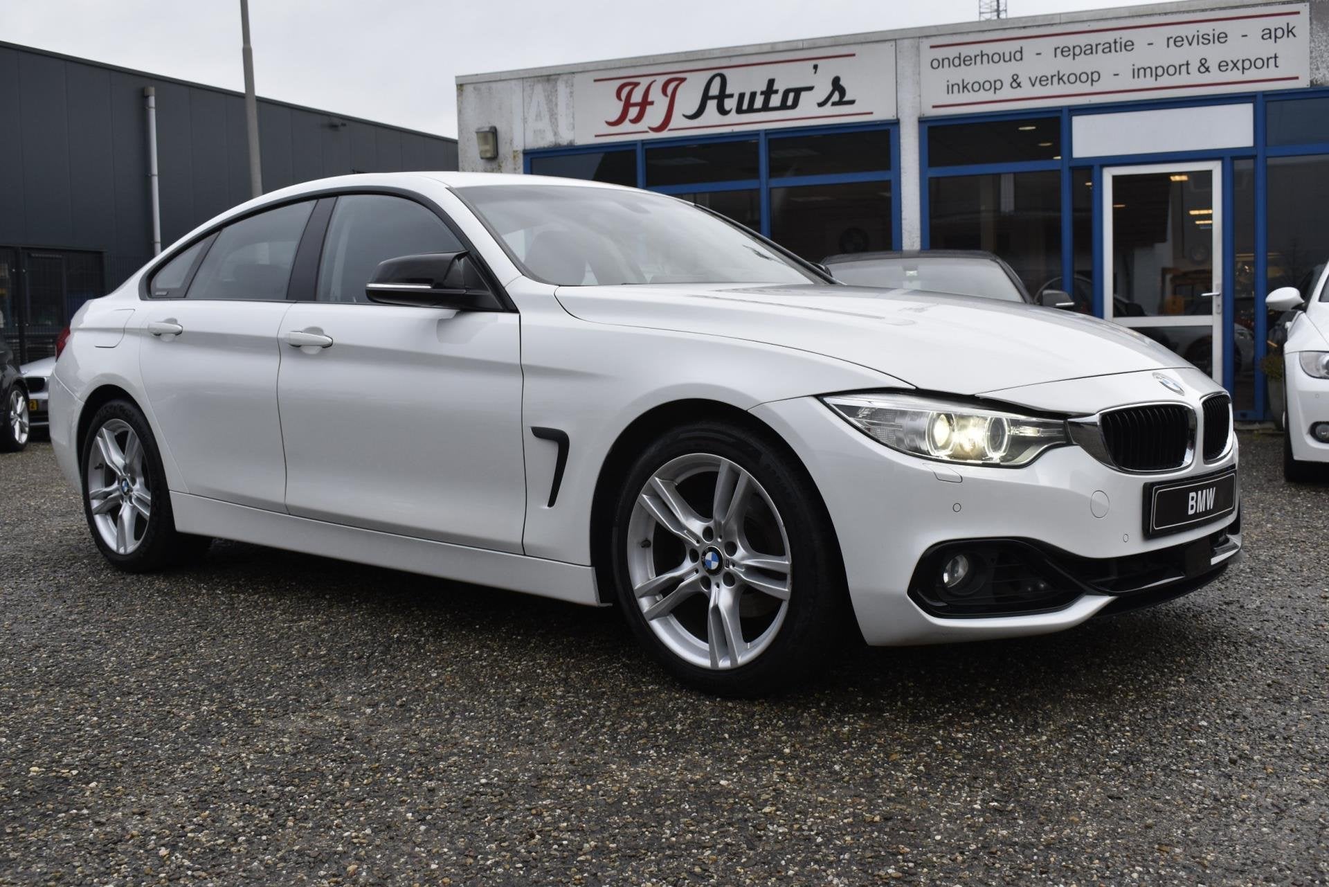 BMW 4-serie Gran Coupé 420i alpinweiss 3, Auto's, Gebruikt, Zwart, 4 cilinders, Wit