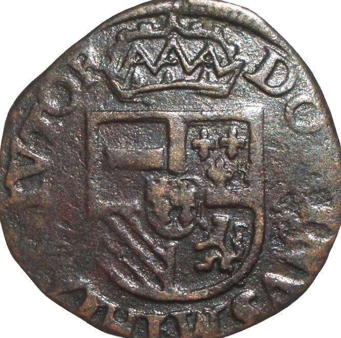 Nederland - Brabant 2 mijt / korte z.j. (1571-1579), Ophalen of Verzenden, Vóór koninkrijk, Overige waardes, Losse munt