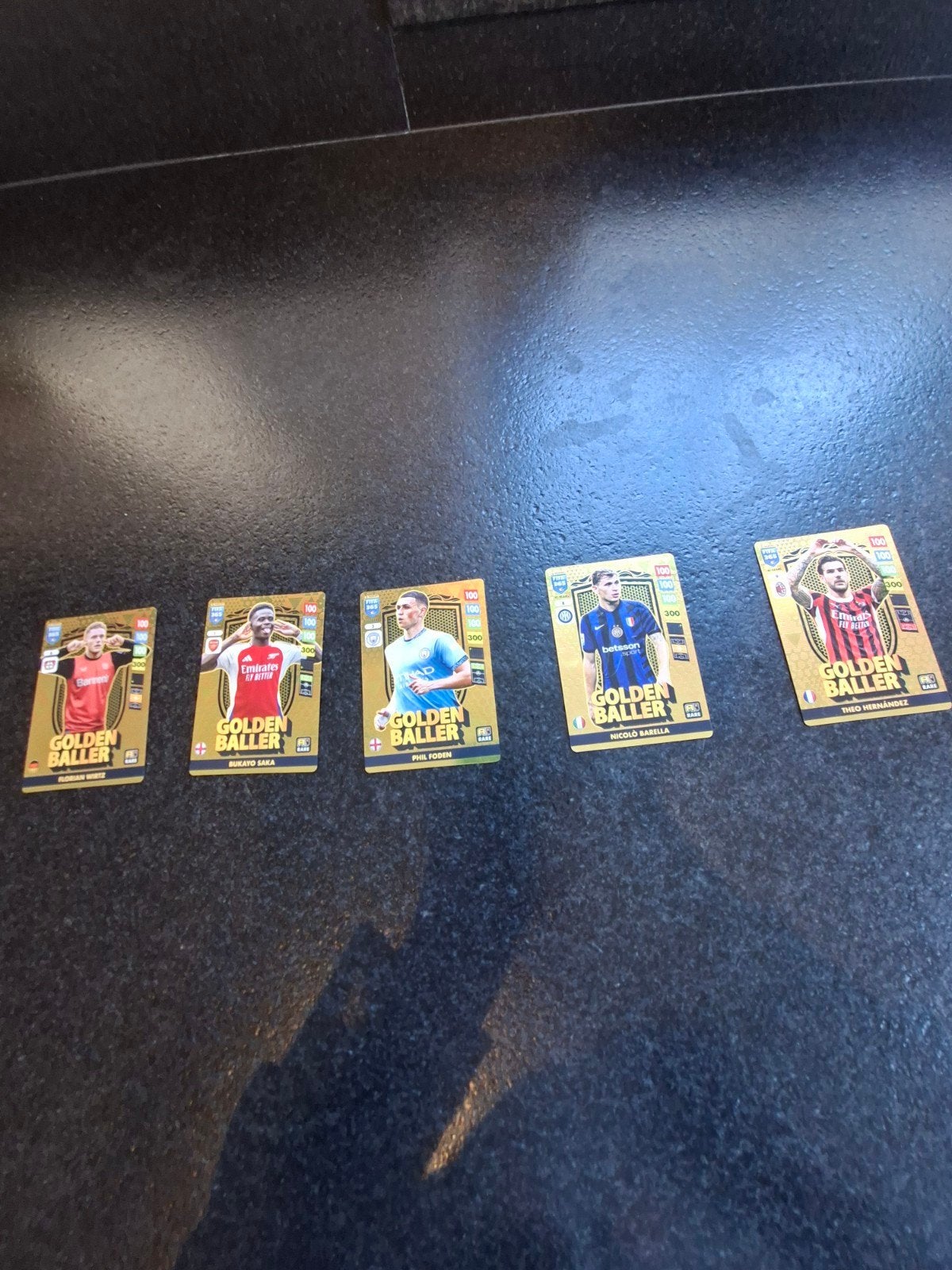 Set van 5 FIFA 365 Golden Baller voetbal kaarten, Verzamelen, Ophalen of Verzenden