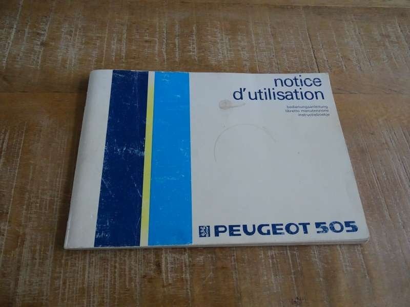 Peugeot 505 ook GTI en Turbo Handleiding Instructieboek NL, Verzenden