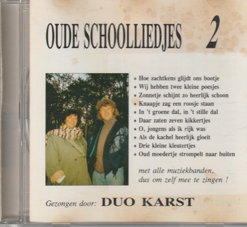 Duo Karst oude schoolliedjes, Verzenden, Zo goed als nieuw, Levenslied of Smartlap